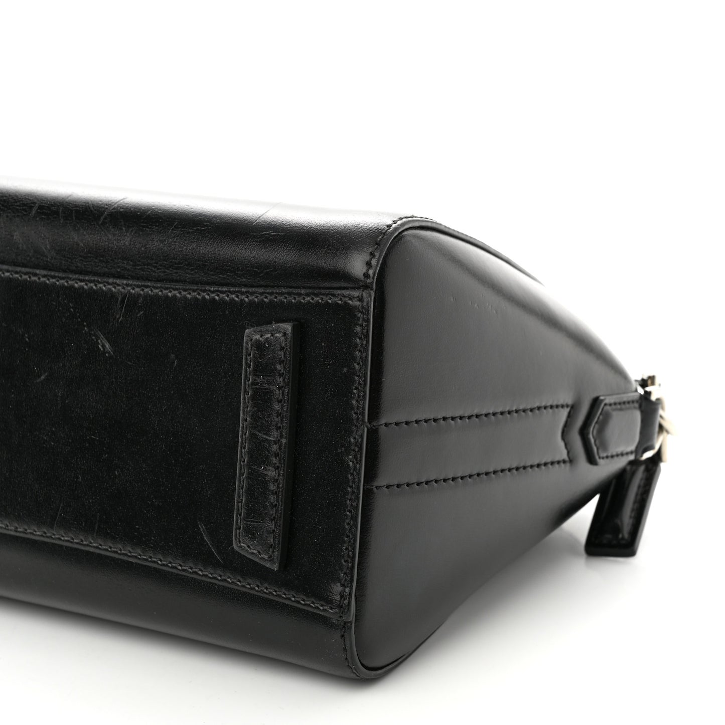 Shiny Lord Calfskin Mini Antigona Black