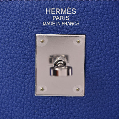 Hermes Togo Kelly Retourne 35 Bleu Electrique 7 of 42