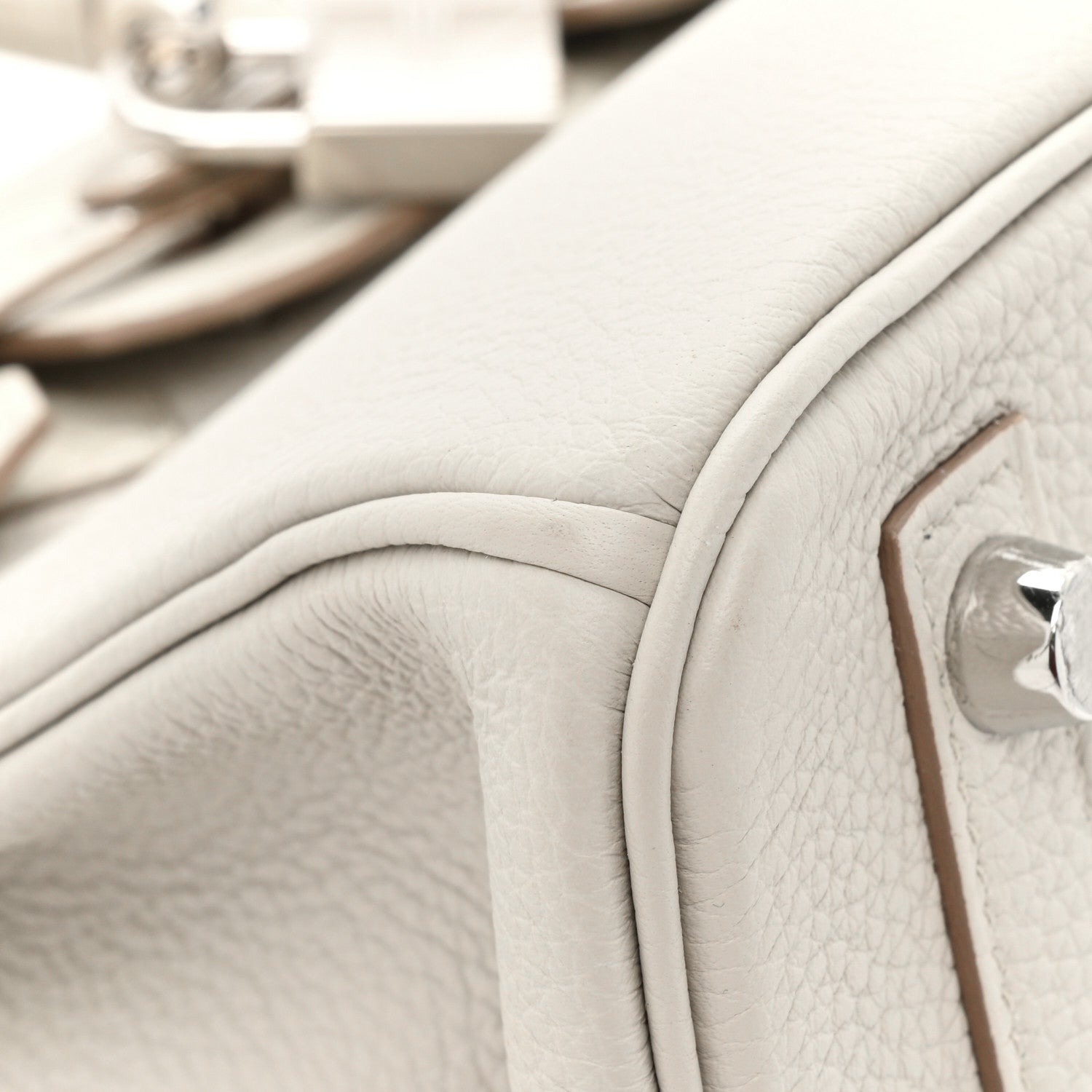 Hermes Togo Matte Alligator Birkin Touch 25 Beton 10 of 11