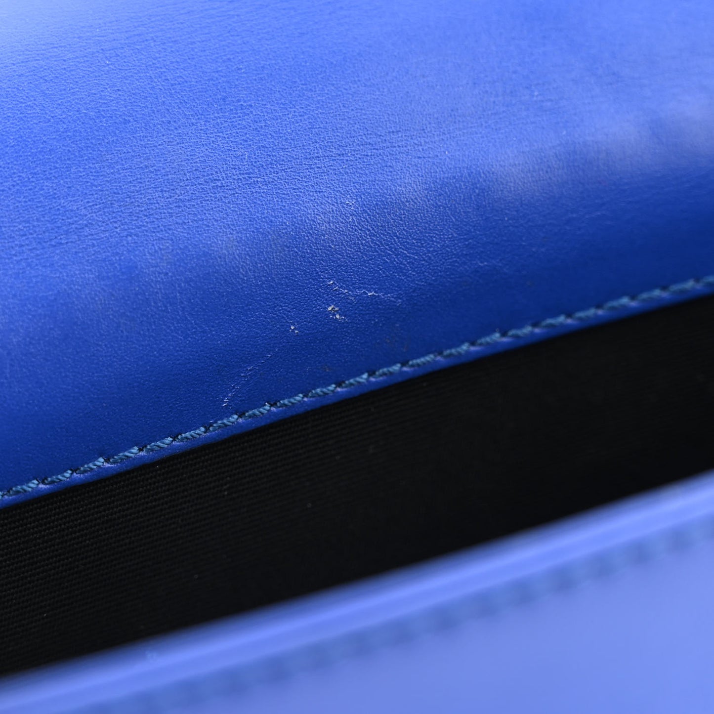 Galuchat Calfskin Serpenti Forever Crossbody Bag Blue