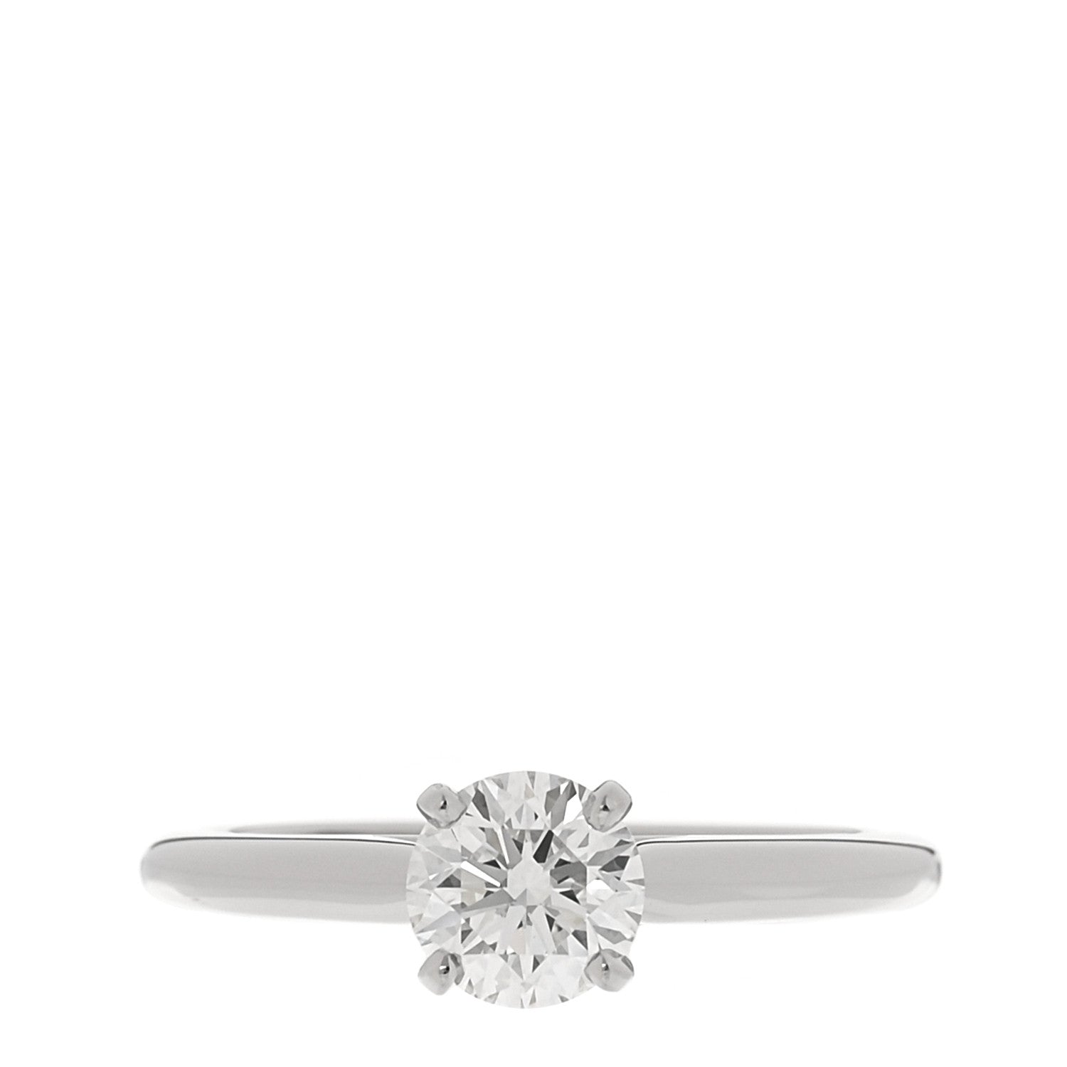 Cartier Platinum Diamond .80ct Solitaire 1895 Engagement Ring 1 of 6