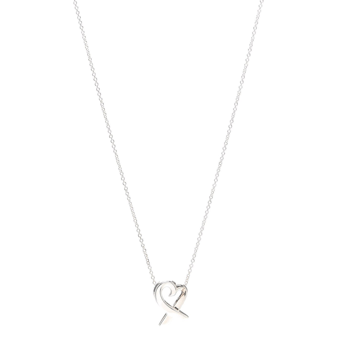 Sterling Silver Small Paloma Picasso Loving Heart Pendant Necklace