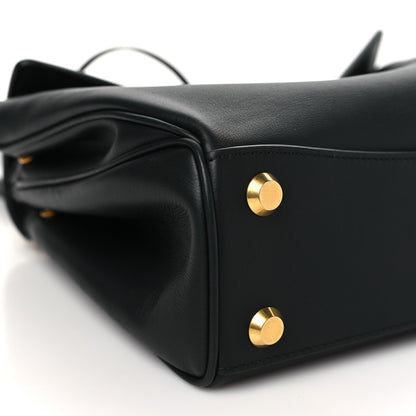 Balenciaga Natural Smooth Calfskin Small Rodeo Top Handle Handbag Black 8 of 9