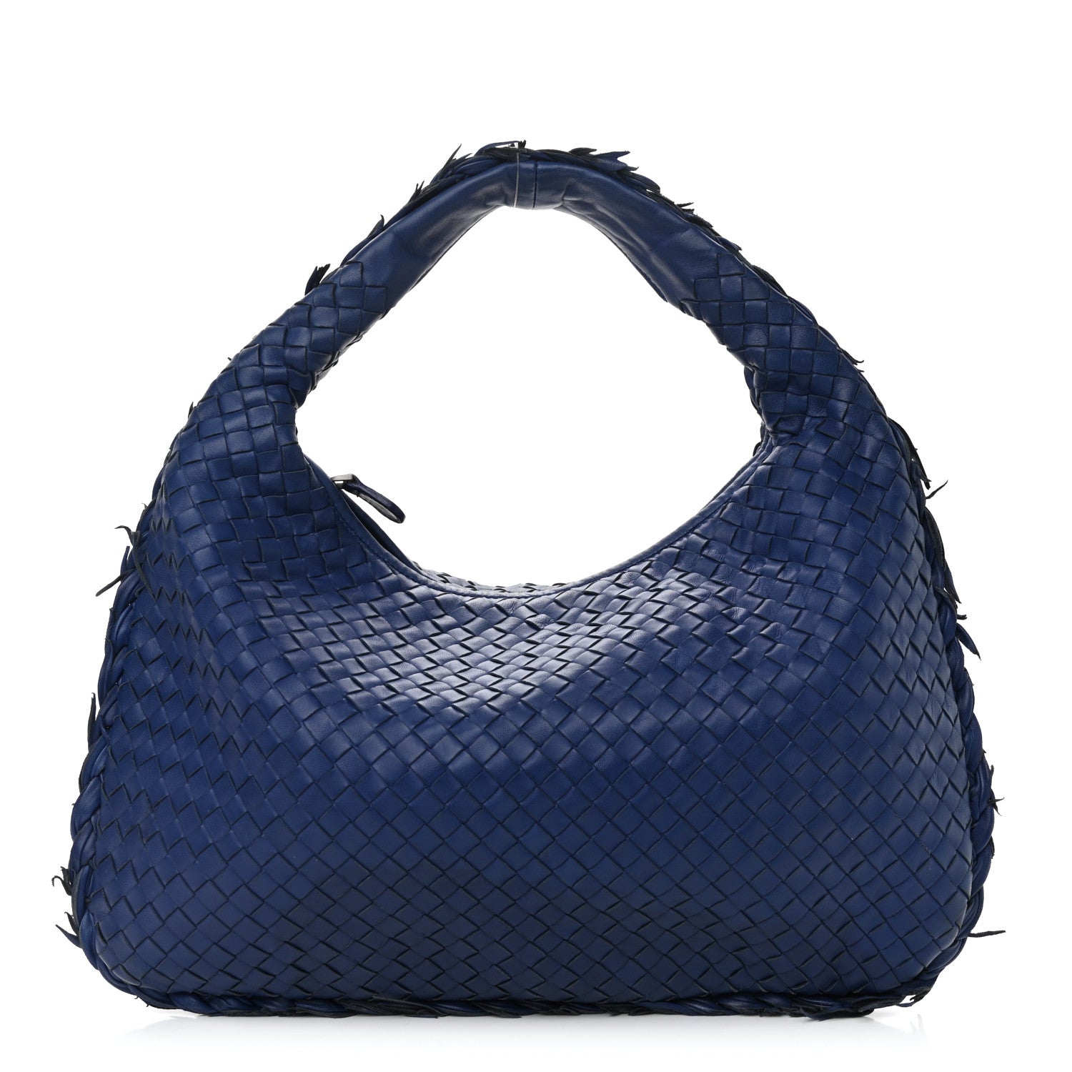 Bottega Veneta Nappa Intrecciato Fuzzy Medium Veneta Hobo Sapphire 1 of 11