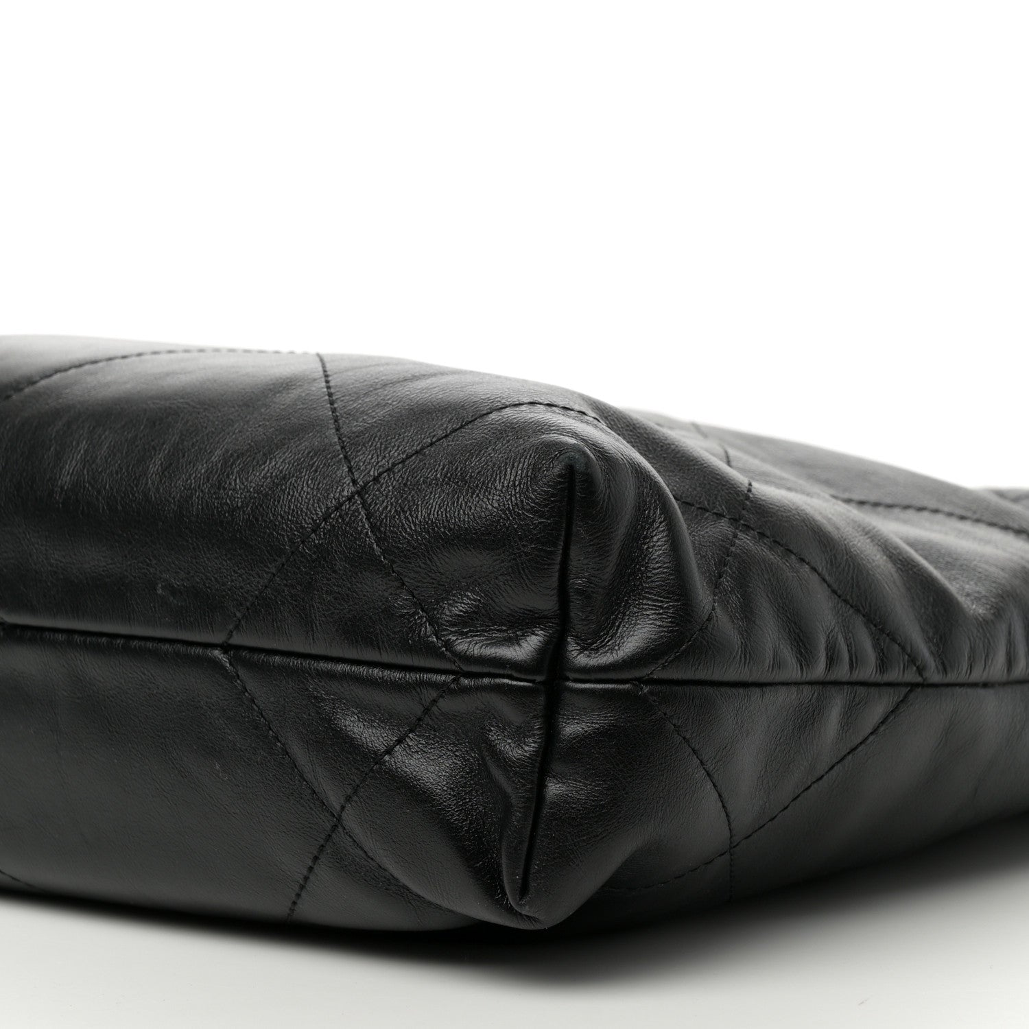 Chanel Shiny Calfskin Quilted Small Chanel 22 So Black 11 of 11