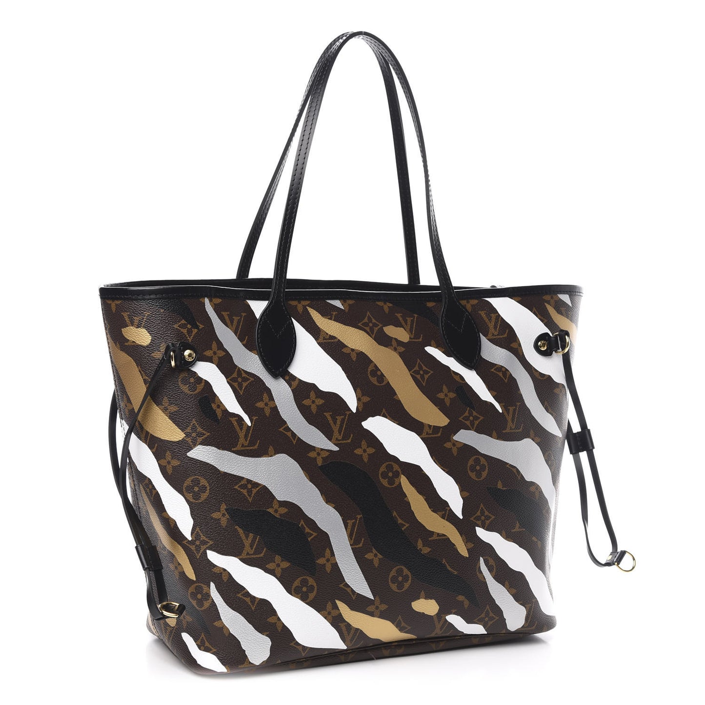 X LOL Monogram Neverfull MM Gold Silver