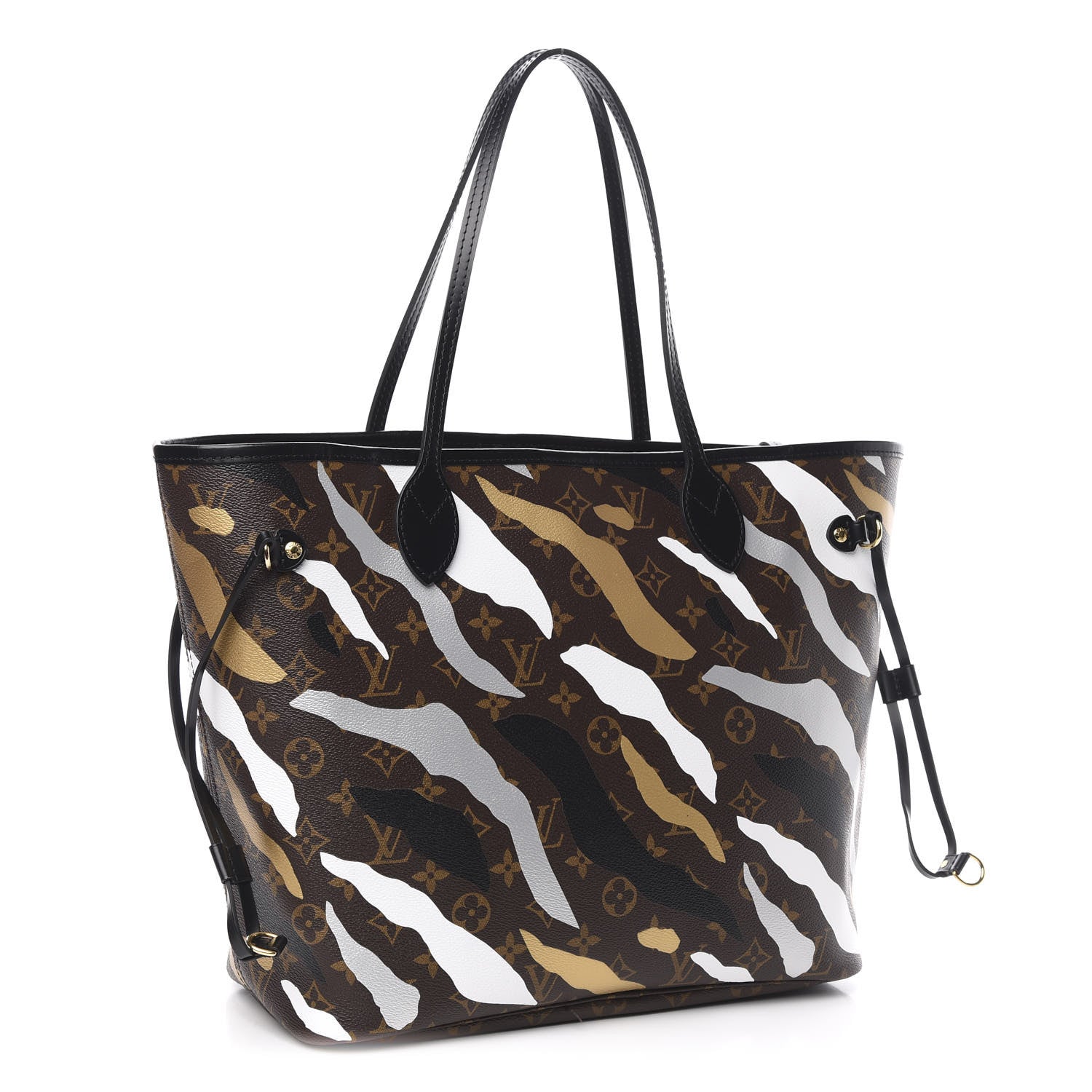 Louis Vuitton X LOL Monogram Neverfull MM Gold Silver 3 of 11