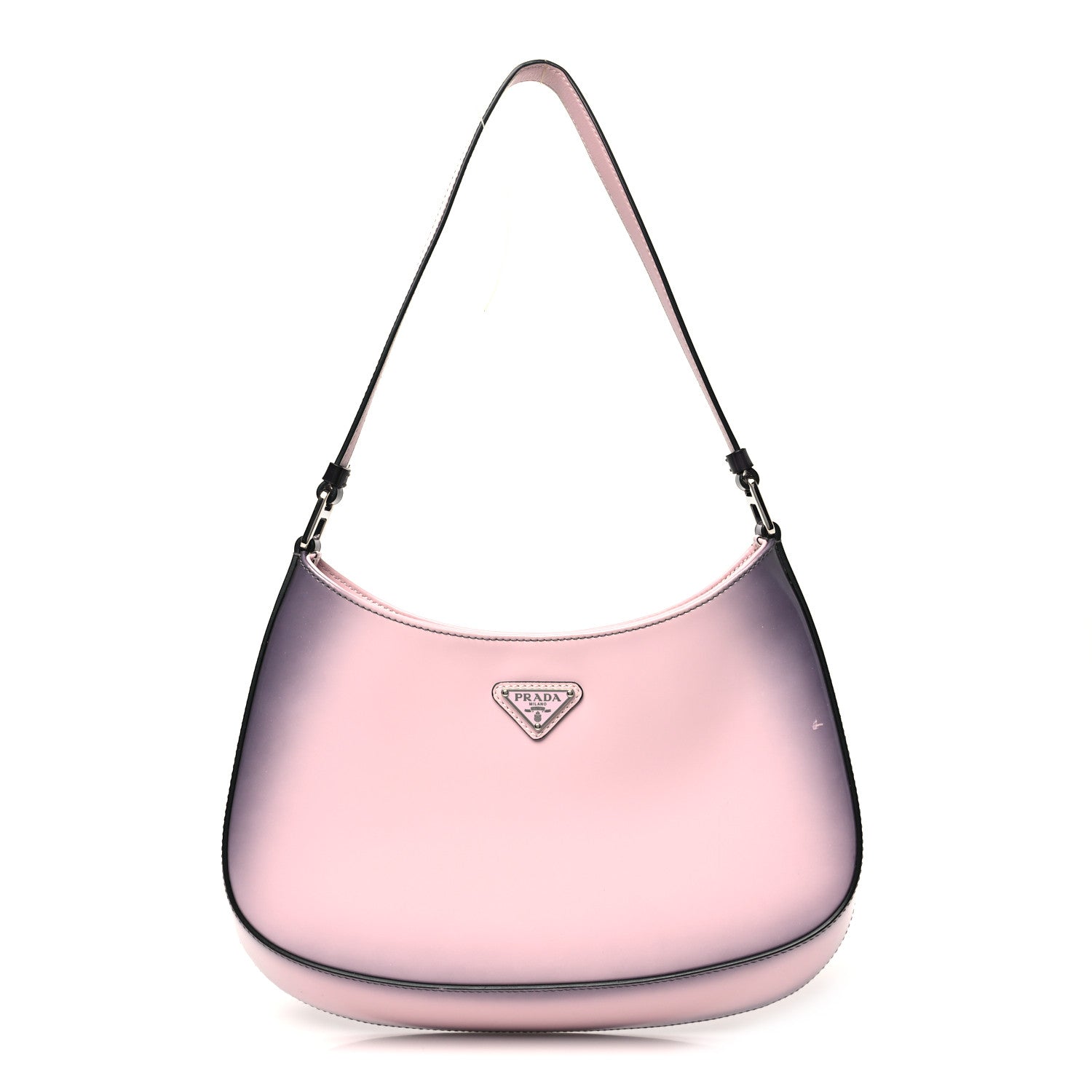 Prada Spazzolato Cleo Shoulder Bag Gradient Alabastro 1 of 12