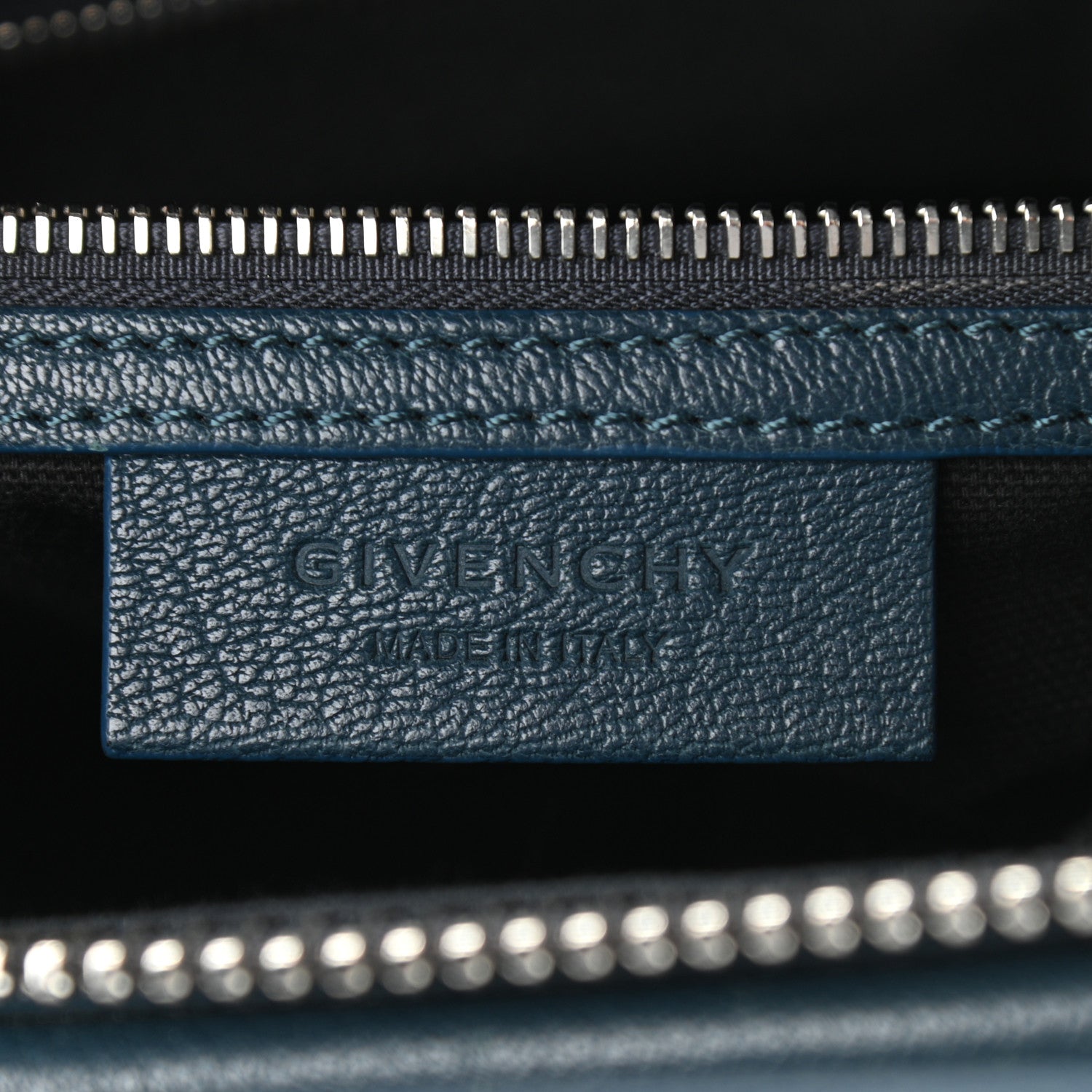 Givenchy Sugar Goatskin Small Antigona Peacock Blue 6 of 10