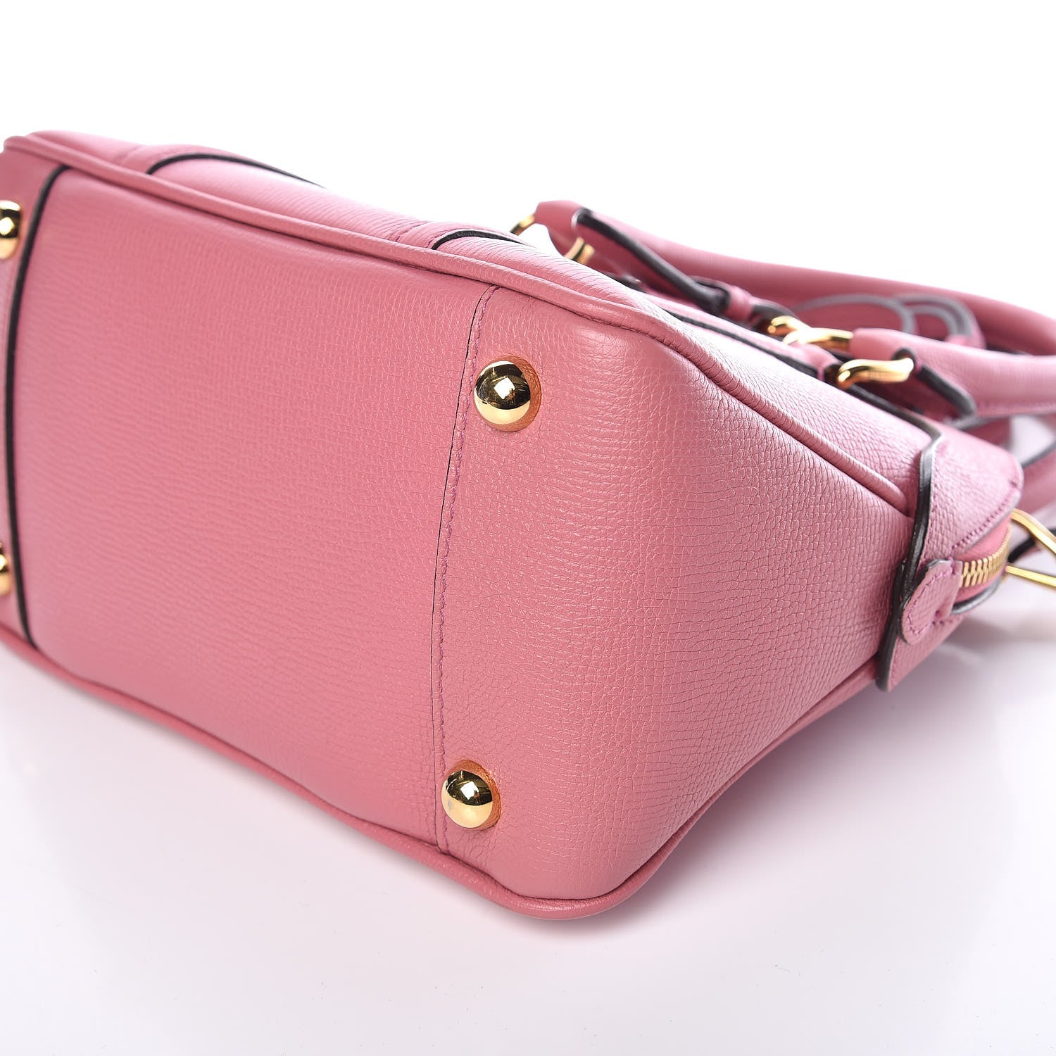 Burberry Derby Calfskin Small Milverton Satchel Mauve Pink 6 of 8