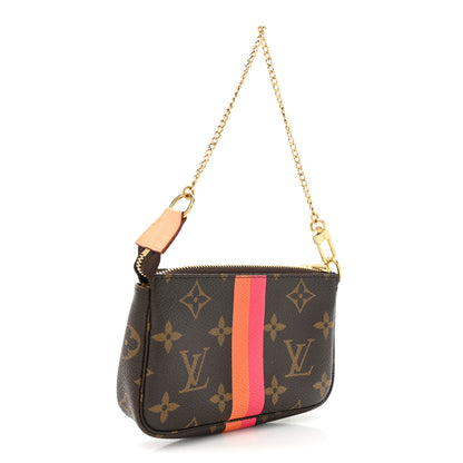 Louis Vuitton Monogram My LV Heritage Mini Pochette Accessories Fuchsia Orange 3 of 9