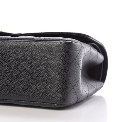 Chanel Caviar Quilted Jumbo Double Flap Black 10 of 10