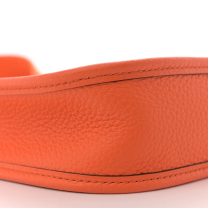 Hermes Taurillon Clemence Evelyne TPM Orange 9 of 10
