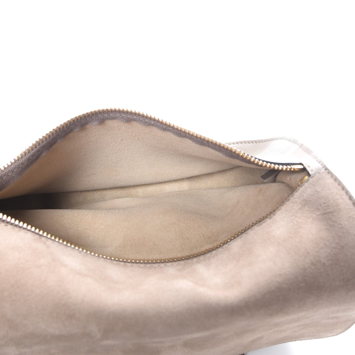Suede Smooth Calfskin Mini Kurtis Shoulder Bag Motty Grey