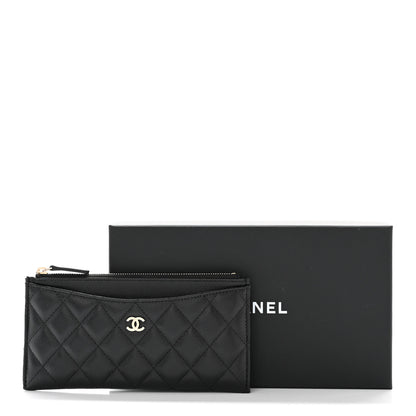 Chanel Caviar Quilted Classic Zip Pouch Black 10 of 10