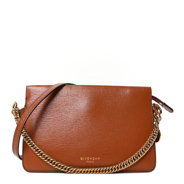 Givenchy Goatskin Suede Cross 3 Crossbody Bag Chestnut 1762608