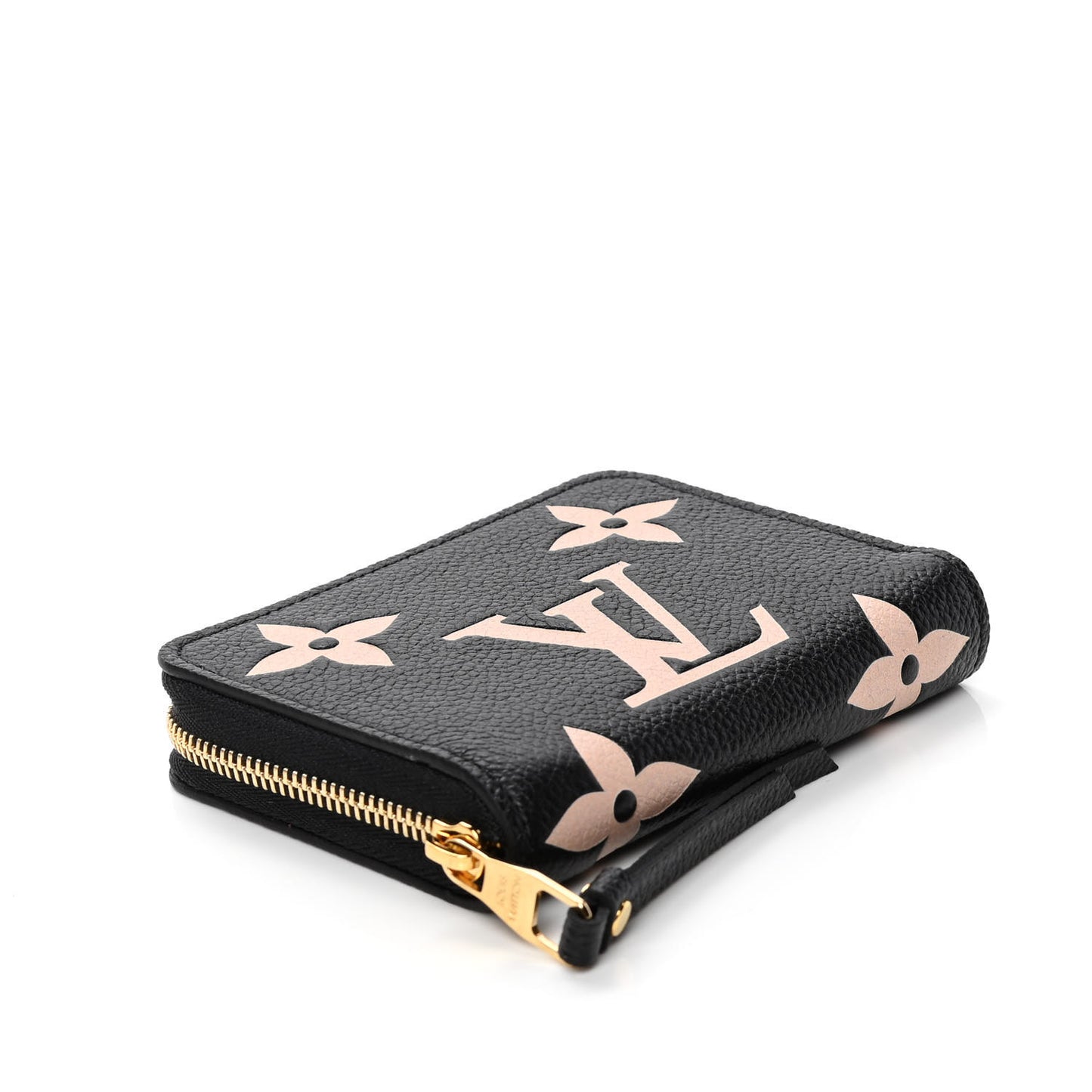 Empreinte Monogram Giant Zippy Coin Purse Black Beige