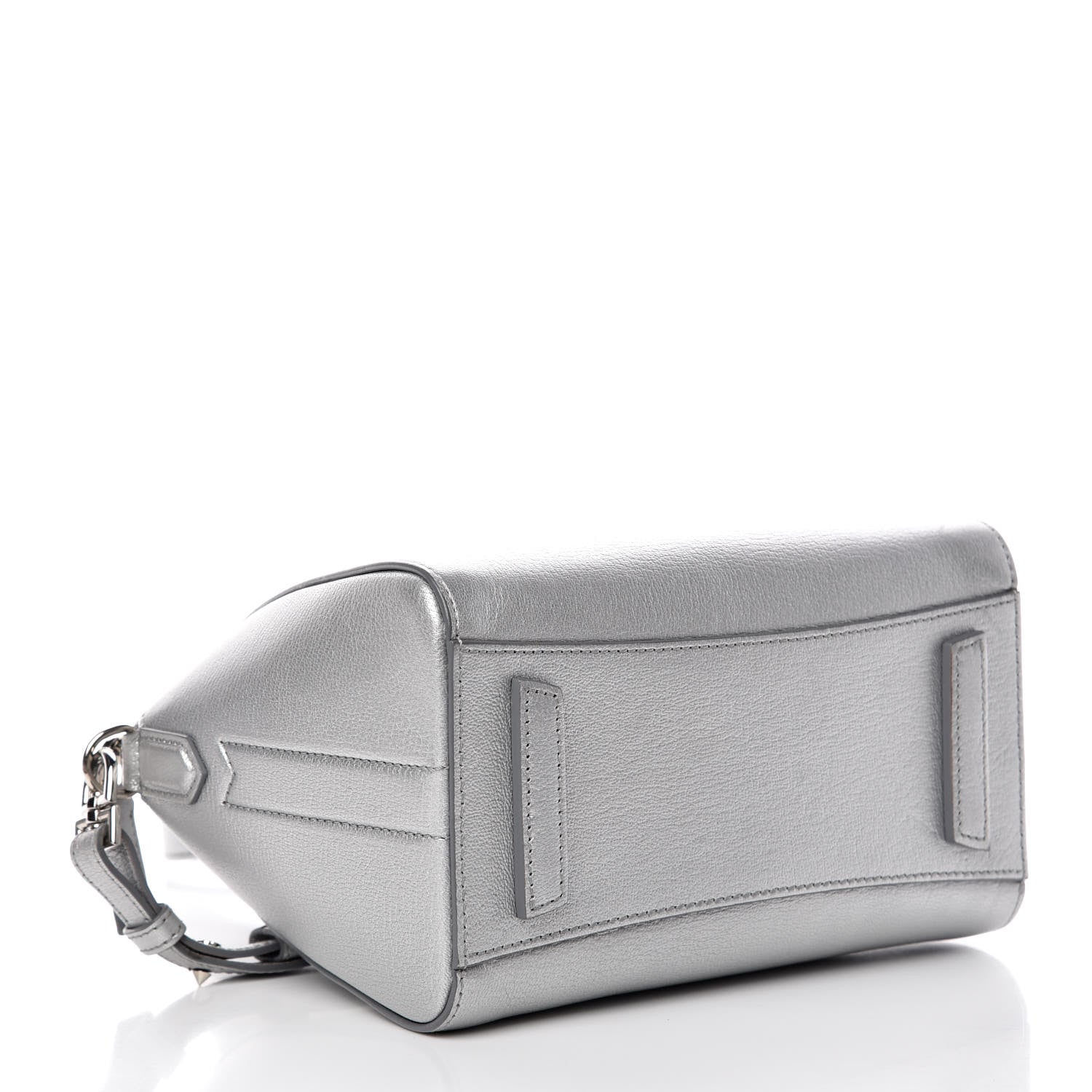 Givenchy Metallic Sugar Goatskin Mini Antigona Silver 5 of 9