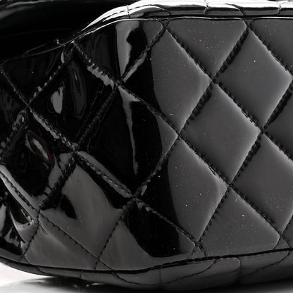 Chanel Patent Quilted Jumbo Double Flap Black 9 of 14