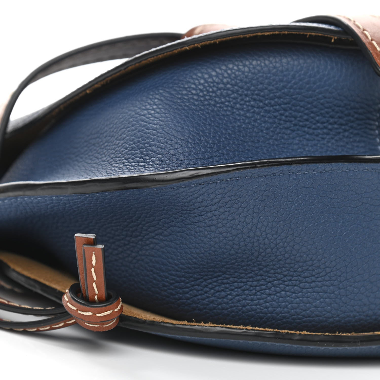 Loewe Grained Calfskin Small Gate Crossbody Bag Varsity Pecan 8 of 9