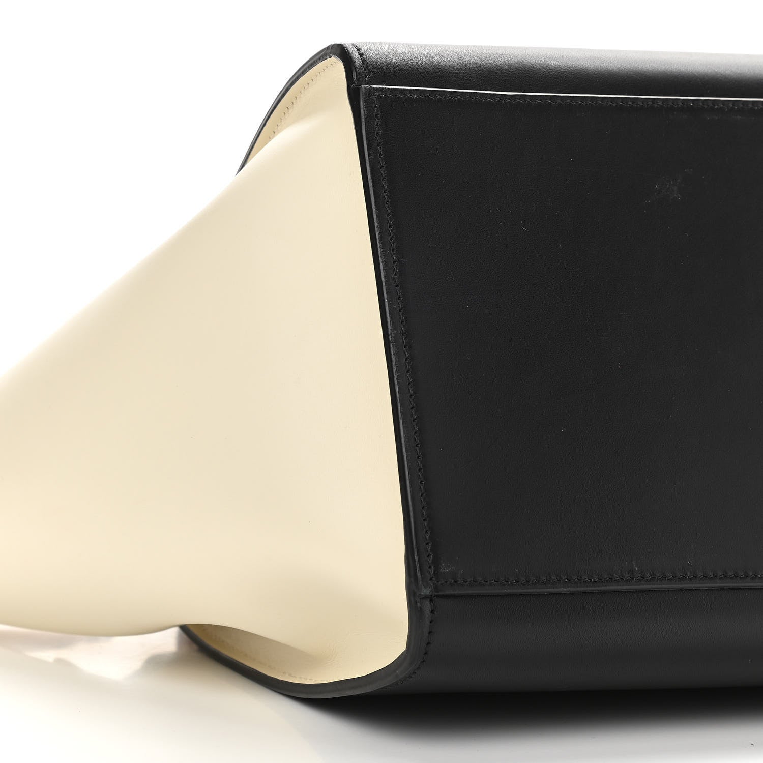 Celine Smooth Calfskin Suede Small Tri-Color Trapeze White 8 of 13