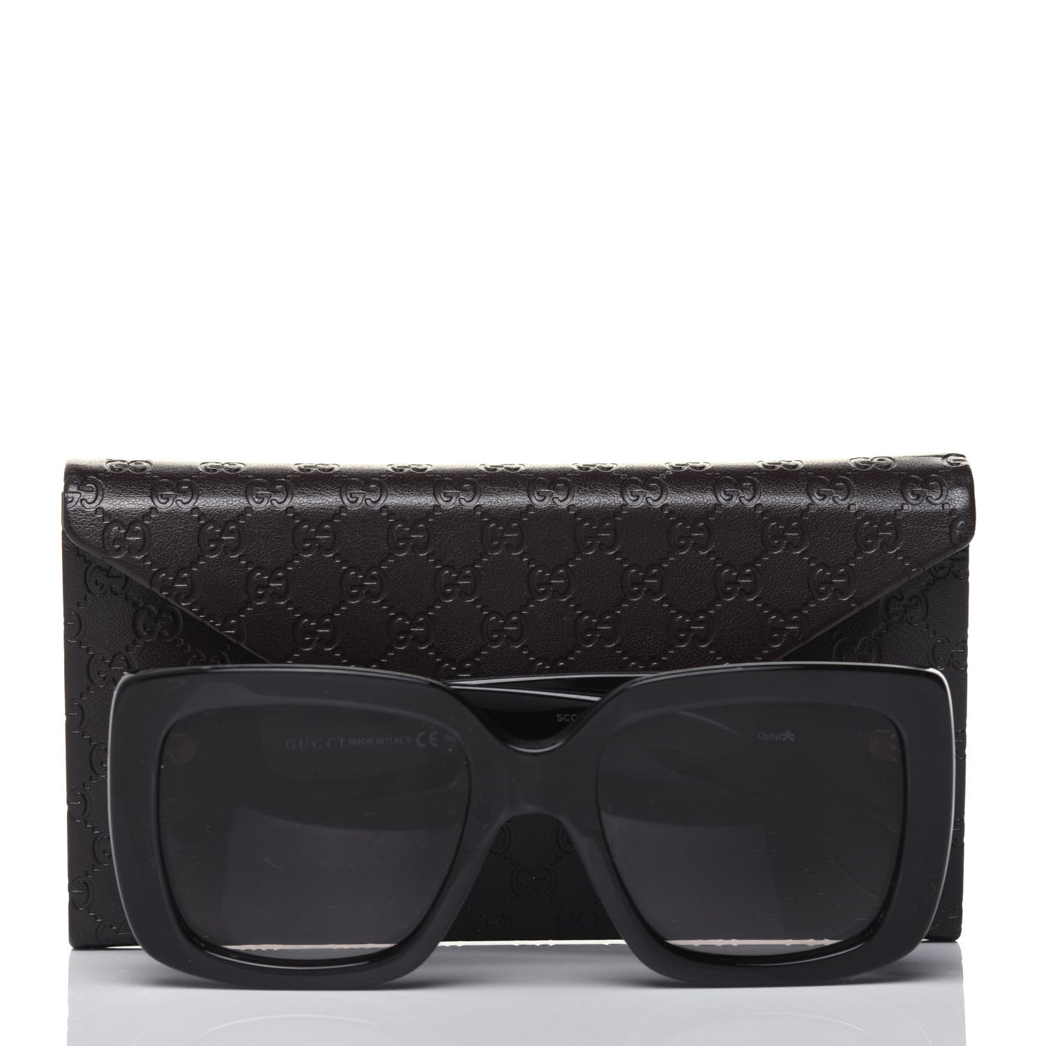 Gucci Acetate Square Frame Sunglasses GG 3814S Black 7 of 7