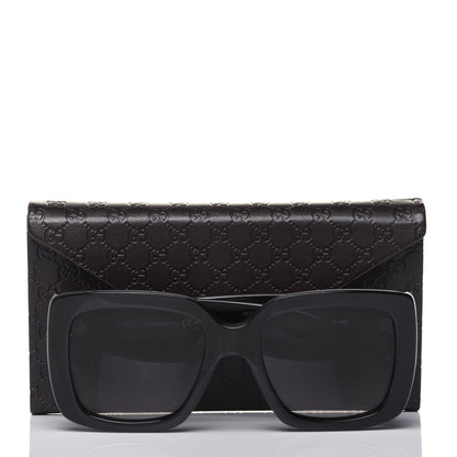 Gucci Acetate Square Frame Sunglasses GG 3814S Black 7 of 7
