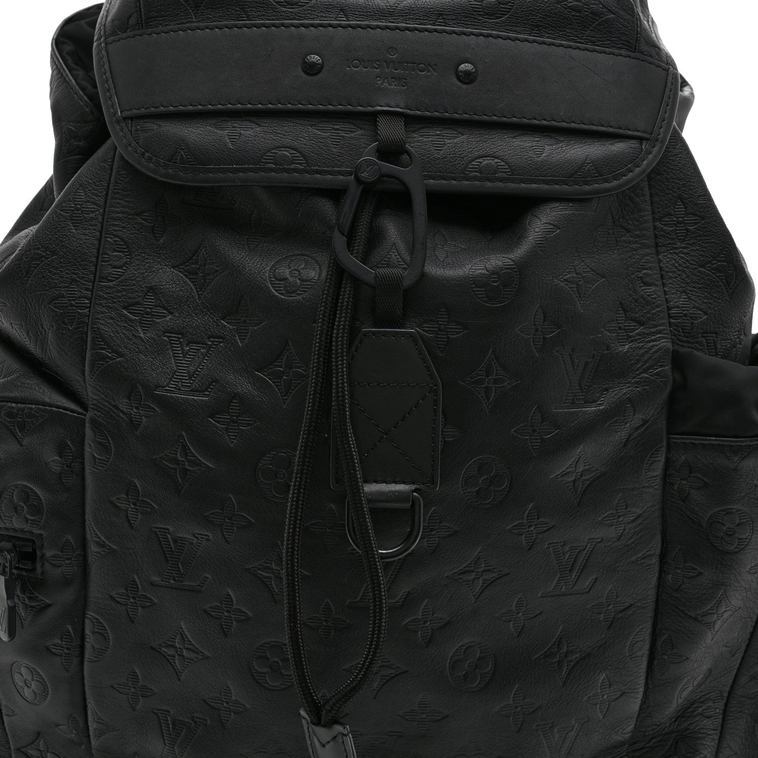 Louis Vuitton Calfskin Monogram Shadow Discovery Backpack Black 8 of 10