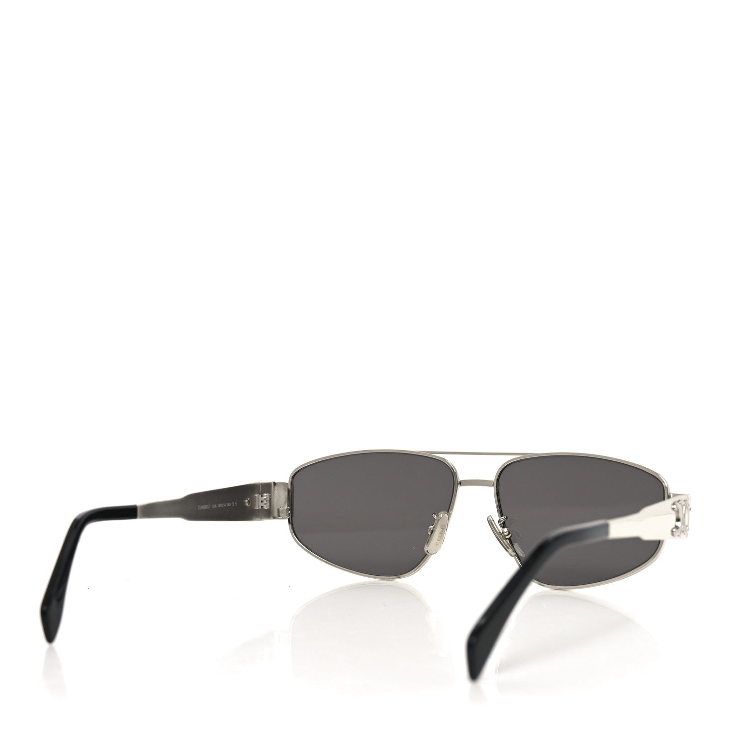 Celine Metal Triomphe 03 Sunglasses CL40281U Silver Smoke 4 of 7