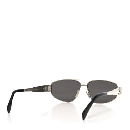Celine Metal Triomphe 03 Sunglasses CL40281U Silver Smoke 4 of 7