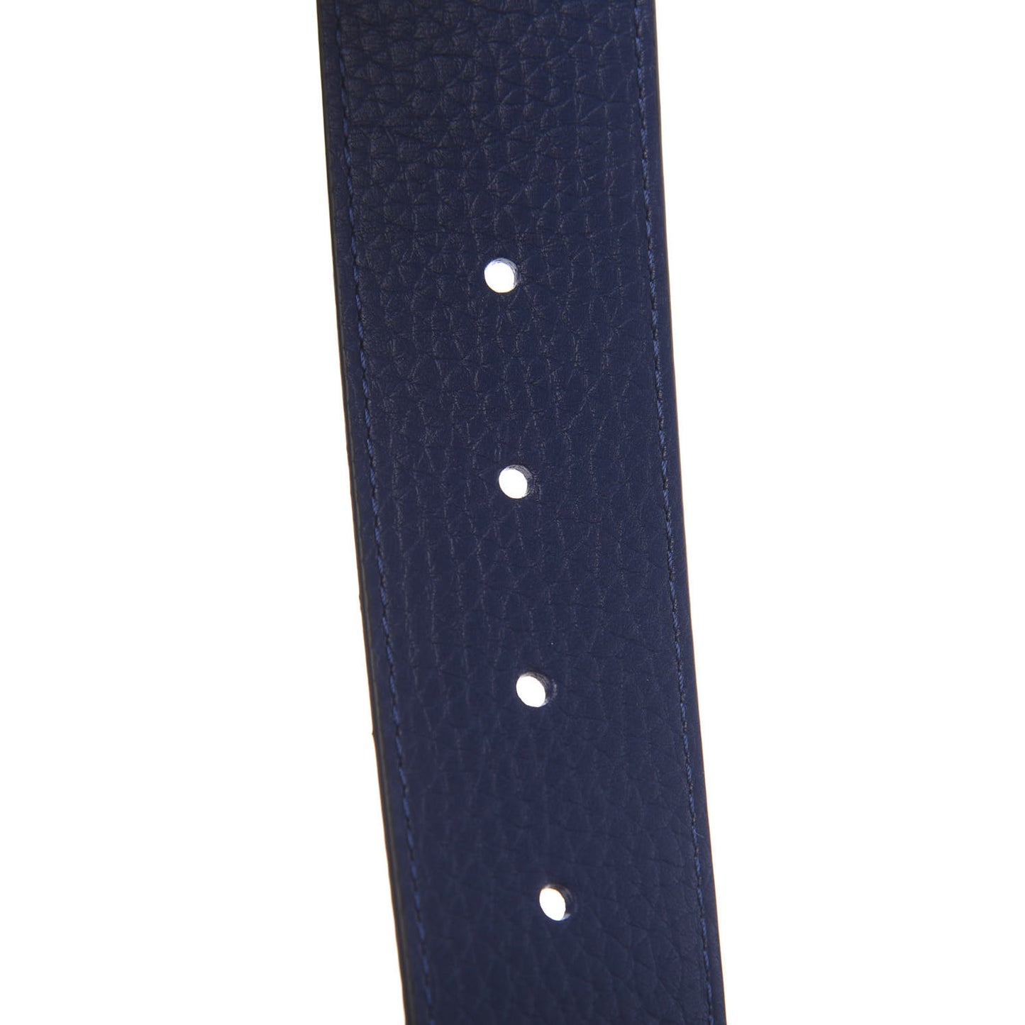 Taurillon Calfskin 30mm LV Initiales Reversible Belt 95 38 Black Navy