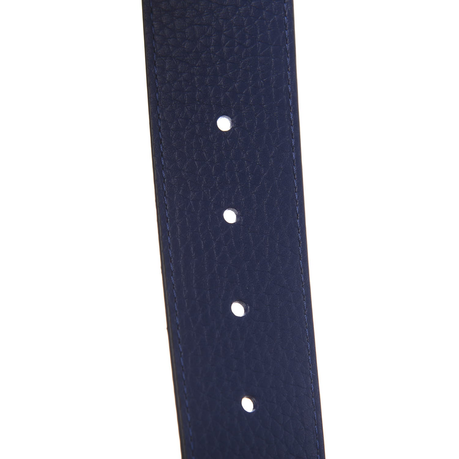 Louis Vuitton Taurillon Calfskin 30mm LV Initiales Reversible Belt 95 38 Black Navy 4 of 5