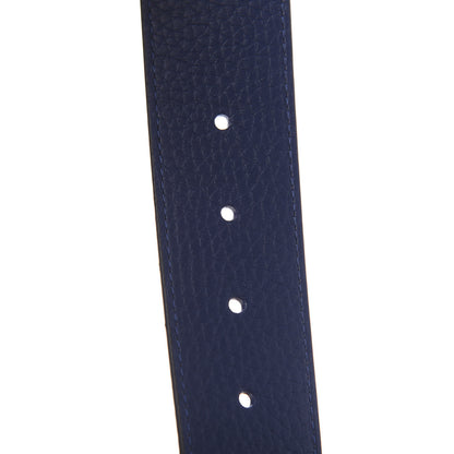 Louis Vuitton Taurillon Calfskin 30mm LV Initiales Reversible Belt 95 38 Black Navy 4 of 5