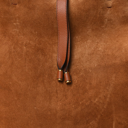 Chloe Suede Medium Marcie Tote Caramel 7 of 9