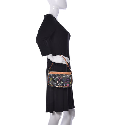 Louis Vuitton Monogram Multicolor Pochette Accessories Black 2 of 15