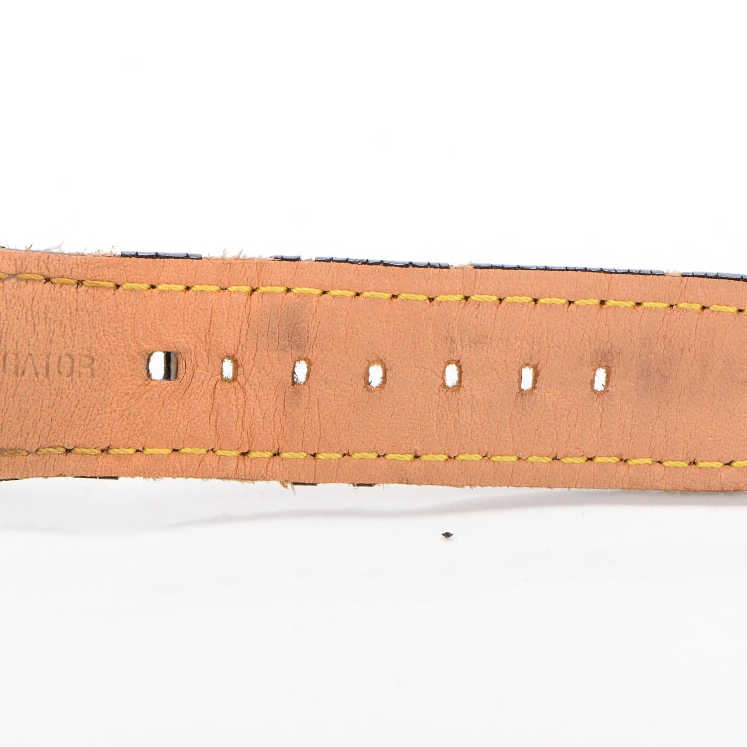 Louis Vuitton Stainless Steel Alligator 41mm Tambour Chronograph Automatic Watch Brown 7 of 10