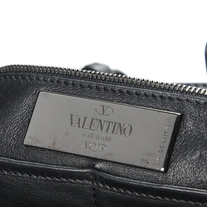 Valentino Garavani Vitello Medium Rockstud Tote Black 7 of 8