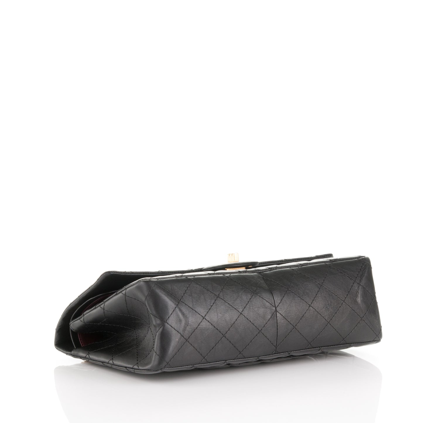 Aged Calfskin Quilted 2.55 Reissue 226 Flap Black