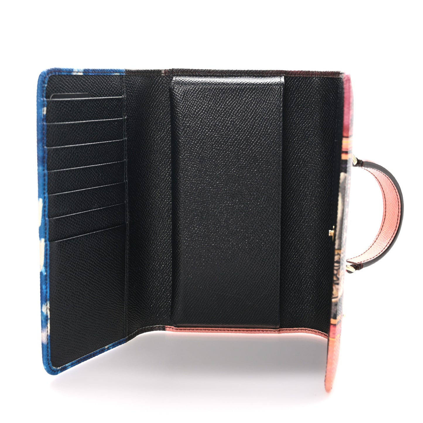 Dauphine Roma Printed Wallet On Chain Multicolor