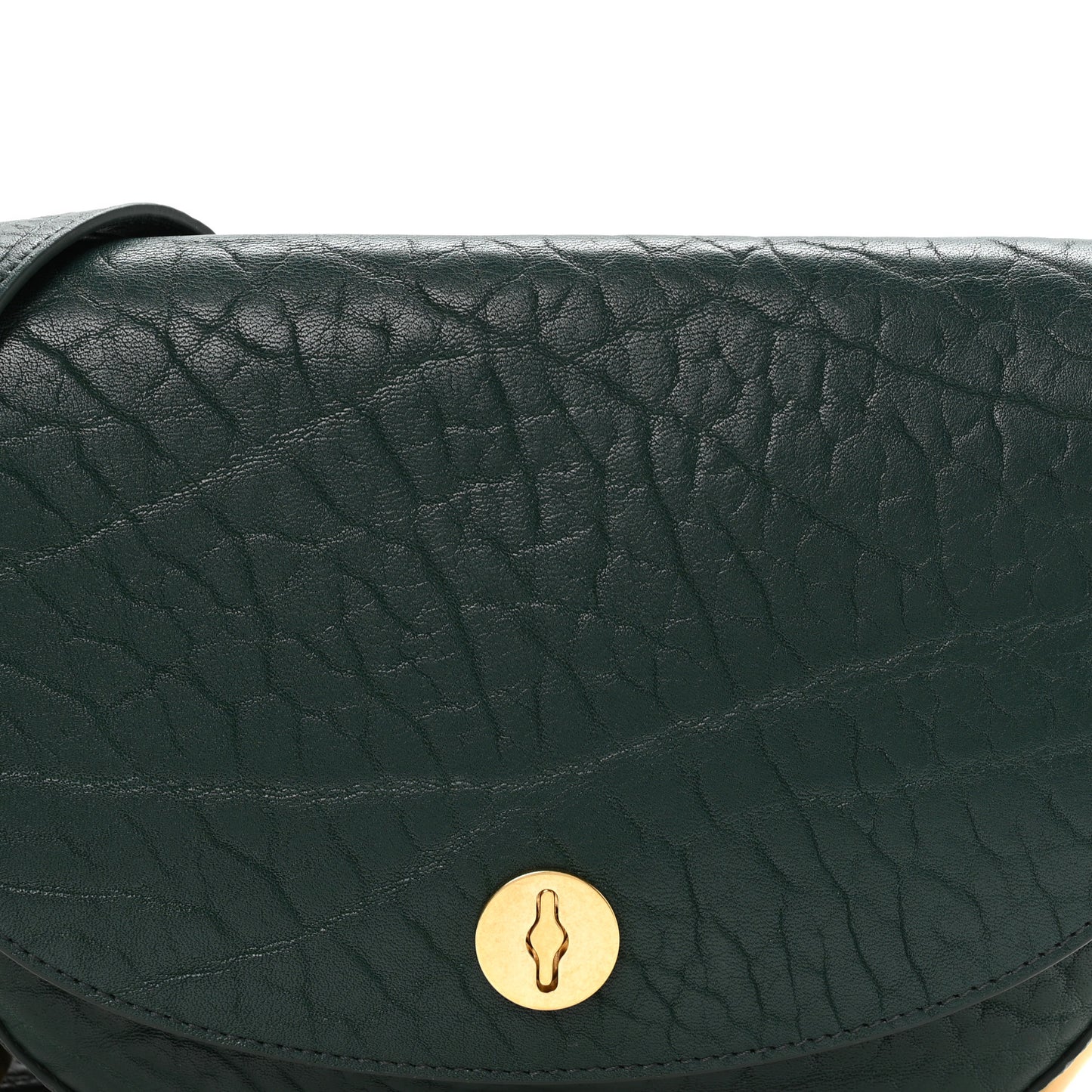 Grain Calfskin Small Chess Satchel Bag Vine