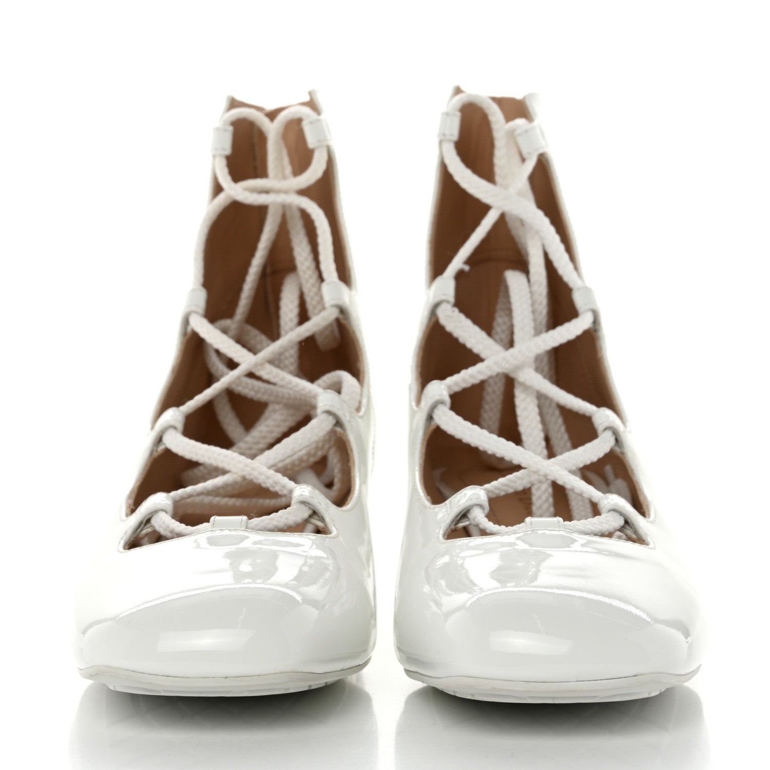 Christian Dior Patent Diorarty 30mm Pumps 39.5 White 2 of 9
