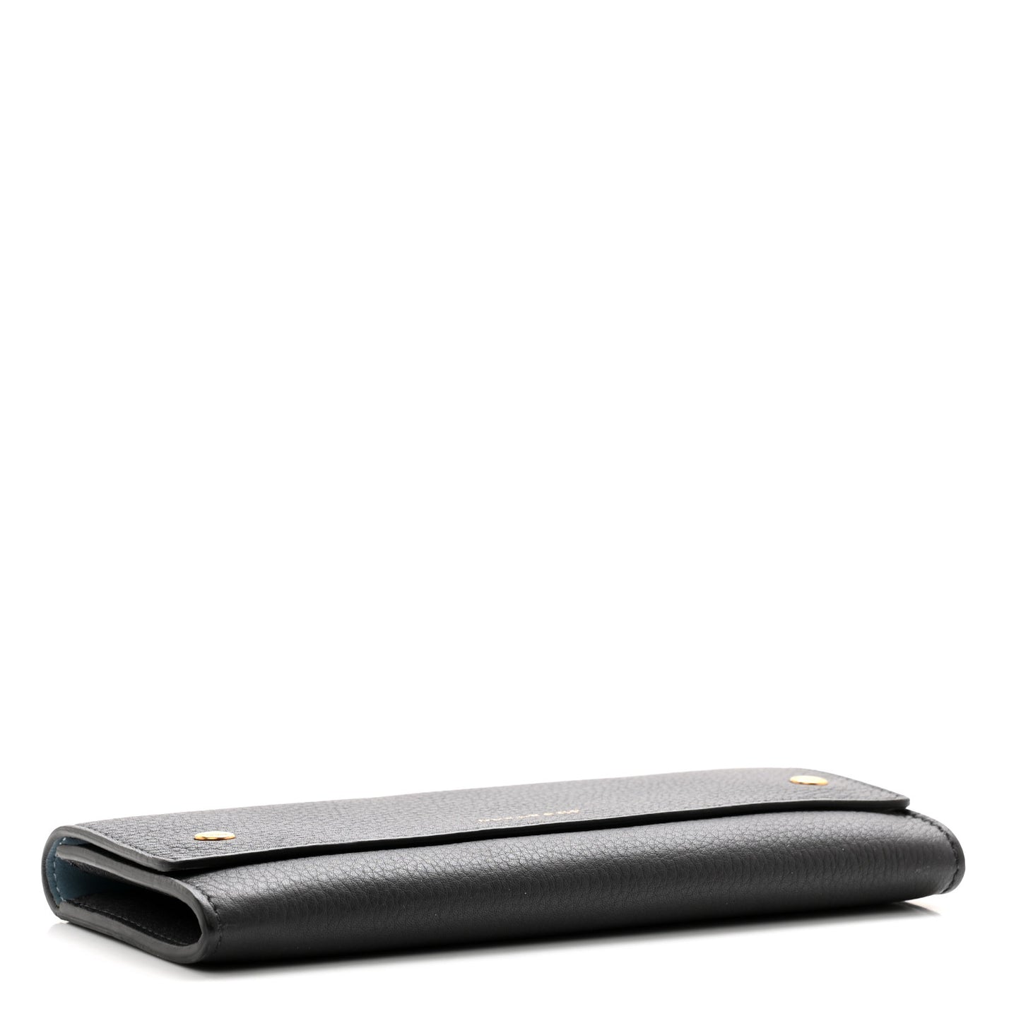 Grained Calfskin Somerset Marais Long Wallet Charcoal Grey