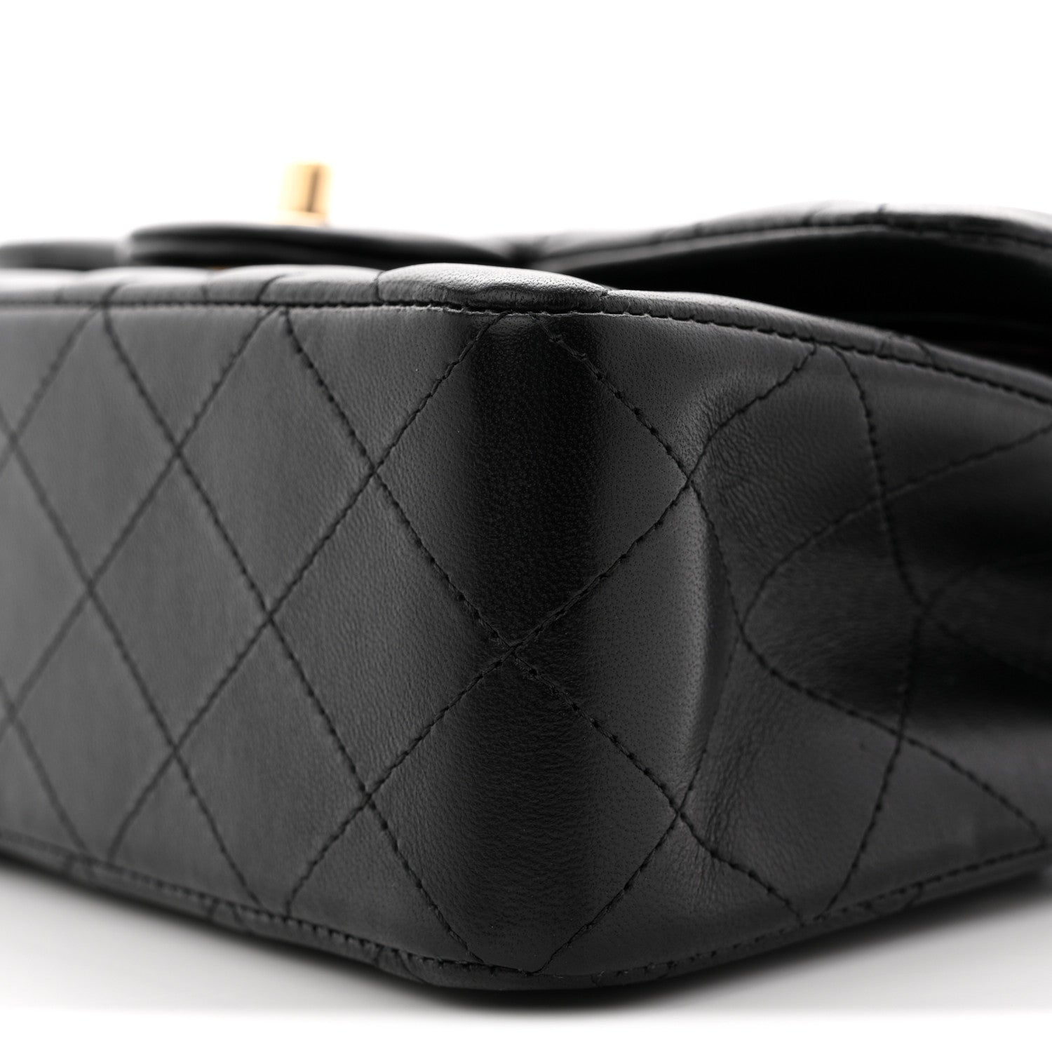 Chanel Lambskin Quilted Small Double Flap Black 10 of 13