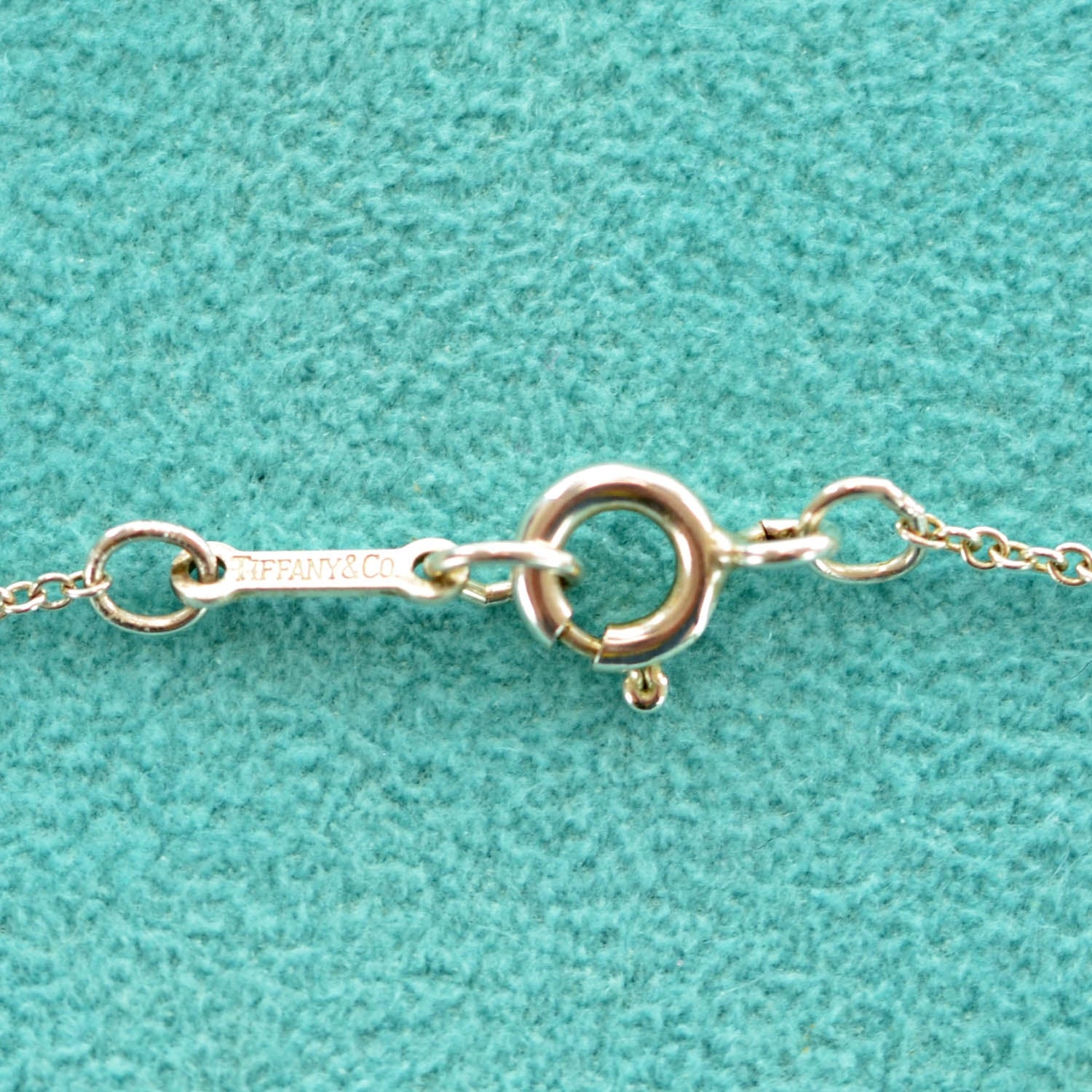 Tiffany Sterling Silver Elsa Peretti Bean Pendant Necklace 5 of 5
