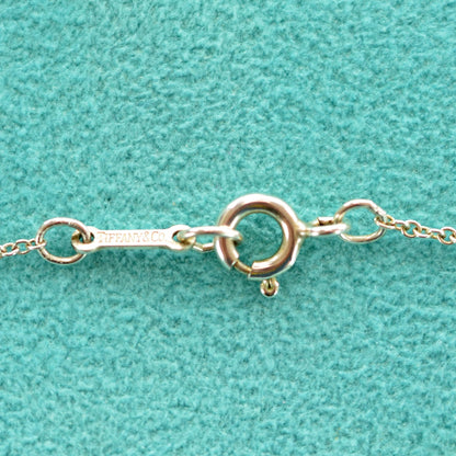 Tiffany Sterling Silver Elsa Peretti Bean Pendant Necklace 5 of 5