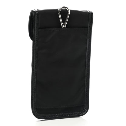 Prada Tessuto Nylon Saffiano Pouch Black 2 of 5