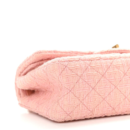 Chanel Wool Tweed Quilted 2.55 Reissue 225 Flap Light Pink 4 of 11
