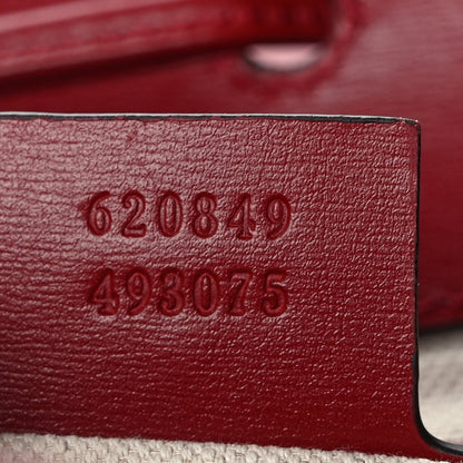 Gucci Boarded Plutone Calfskin Horsebit 1955 Single Buckle Backpack New Cherry Red 7 of 11