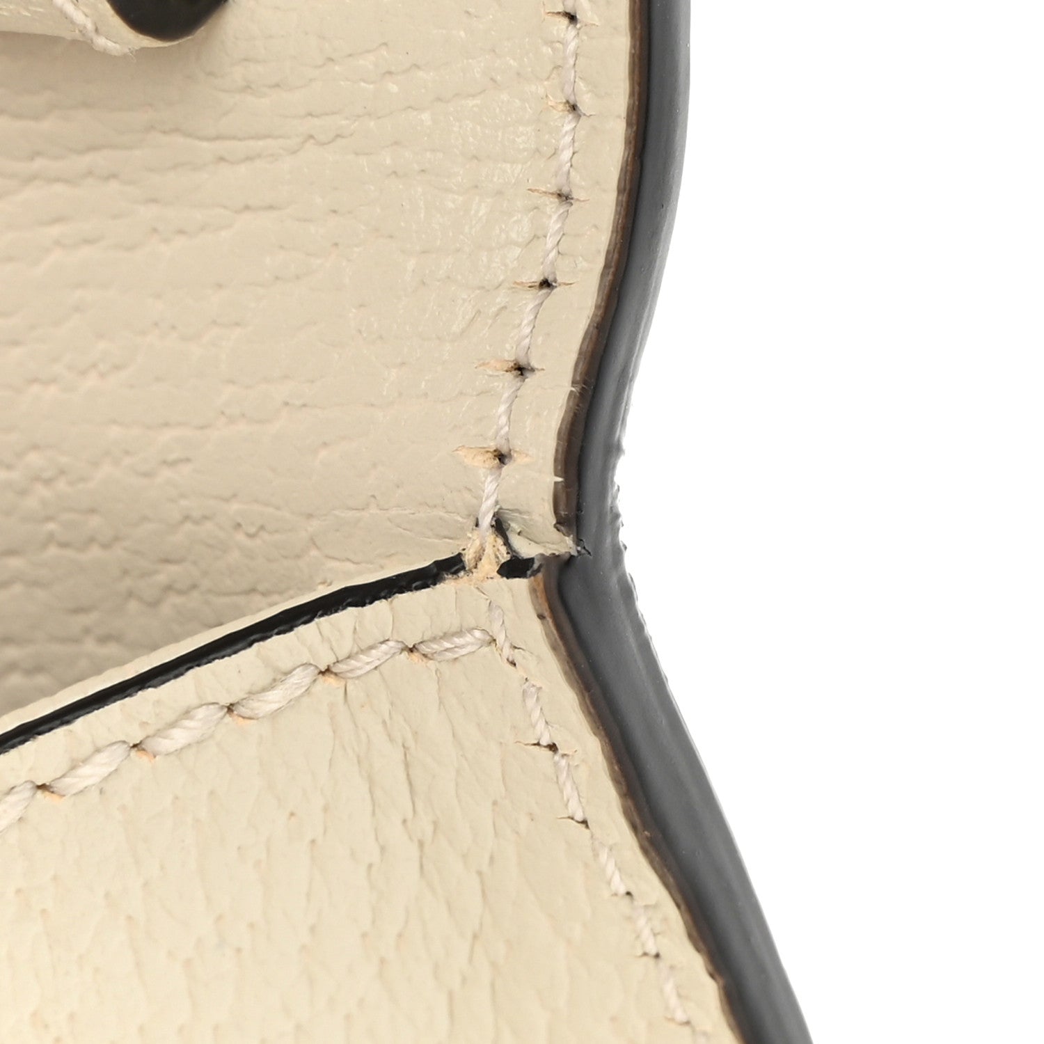 Gucci Textured Calfskin Bee Star Print Mini Sylvie Top Handle Bag Mystic White 12 of 14