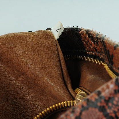 Prada Python Patch Pochette Clutch Bruciato 8 of 8